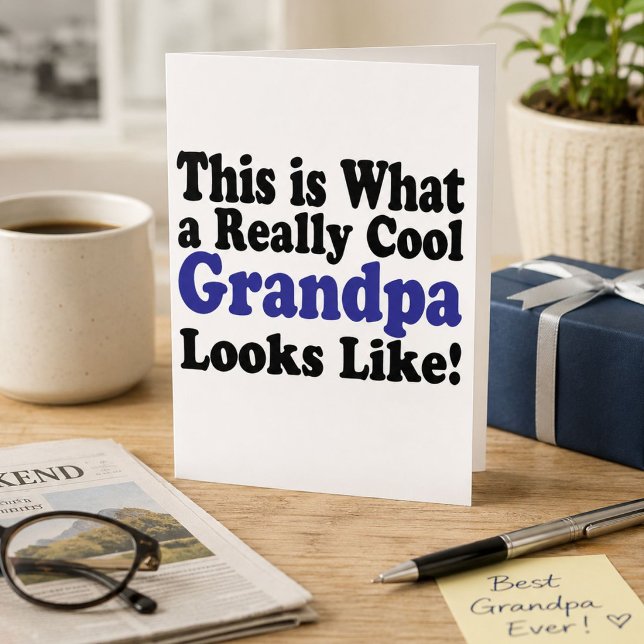 Cool Grandpa Holiday Card (Creator Uploaded)