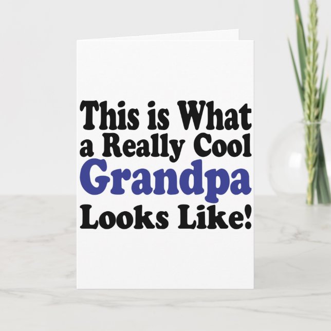 Cool Grandpa Holiday Card (Front)