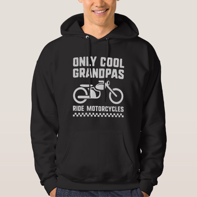 Cool Grandpa Motorcycle Hoodie (Front)