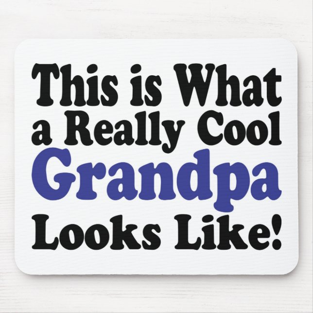 Cool Grandpa Mouse Mat (Front)