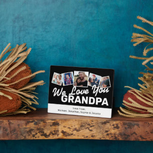 Cool Grandpa Photo Collage Plaque