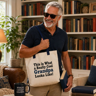 Cool Grandpa Tote Bag