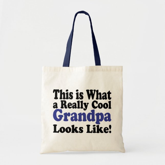 Cool Grandpa Tote Bag (Front)