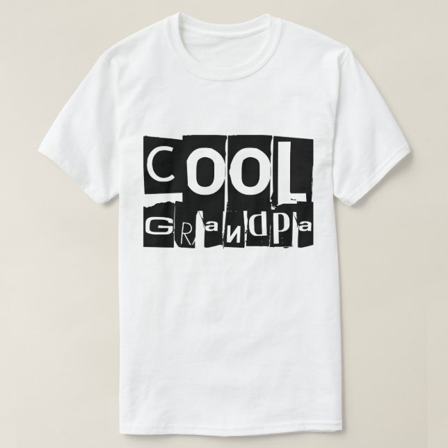 Cool Grandpa Typography T-Shirt (Design Front)