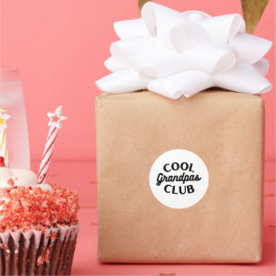 Cool Grandpas Club Funny Grandparents Day Grandpa Classic Round Sticker