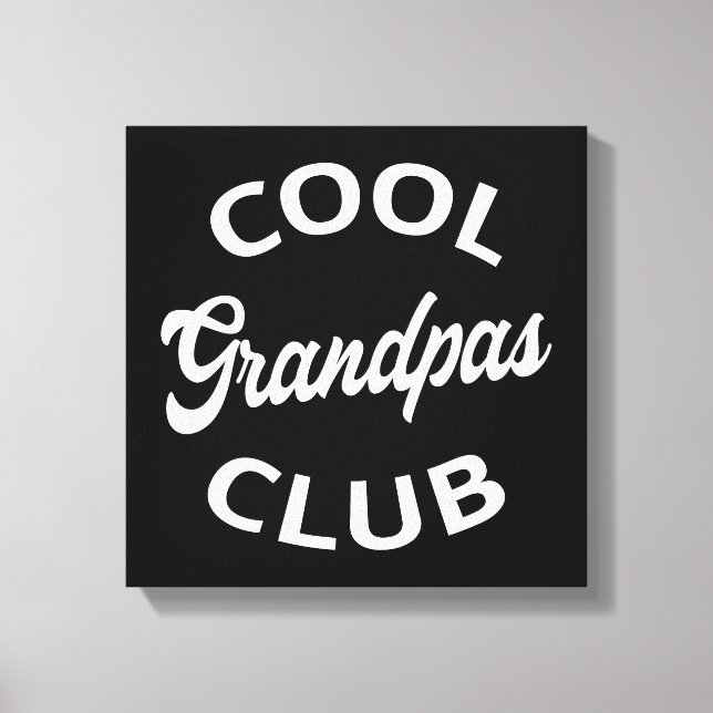 Cool Grandpas Club I Canvas Print (Front)