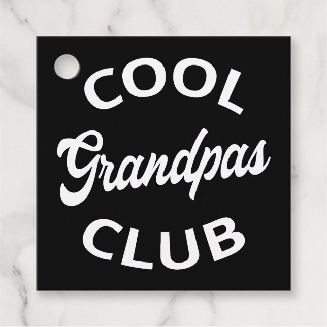 Cool Grandpas Club I Favour Tags (Front)