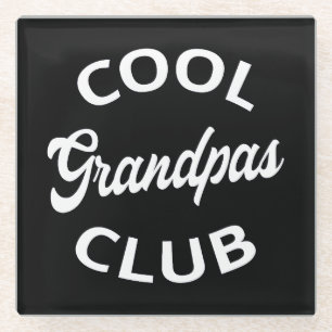 Cool Grandpas Club I Glass Coaster