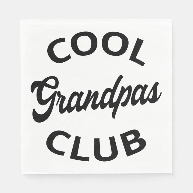 Cool Grandpas Club I Napkin (Front)