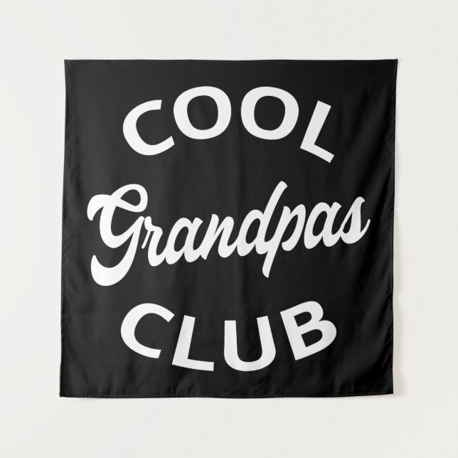 Cool Grandpas Club I Tapestry (Front)