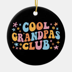 Cool Grandpas Club III Ceramic Tree Decoration