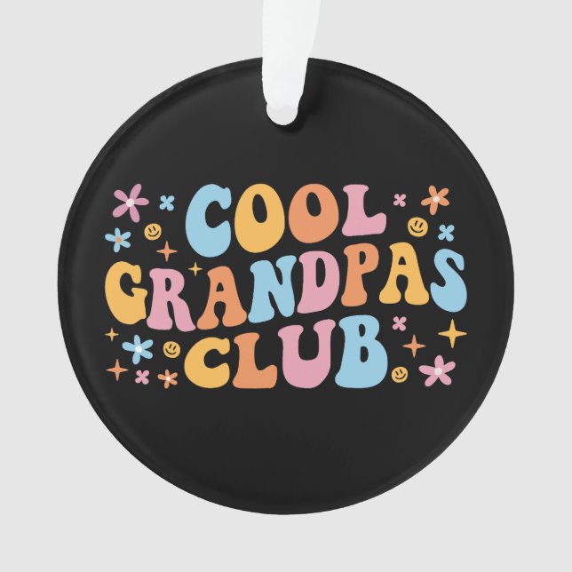 Cool Grandpas Club III Ornament (Front)