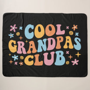 Cool Grandpas Club III Sherpa Blanket