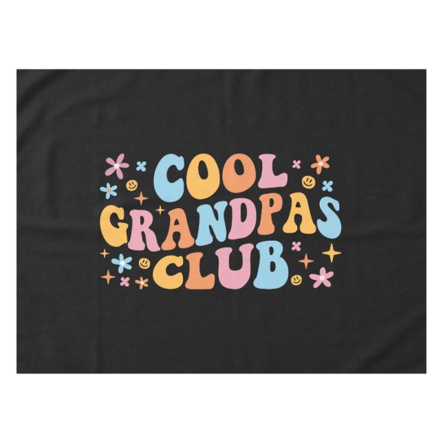 Cool Grandpas Club III Tablecloth (Front (Horizontal))