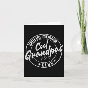 Cool Grandpas Club Official Member Vintage  Card