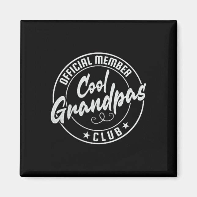 Cool Grandpas Club Official Member Vintage  Magnet (Front)