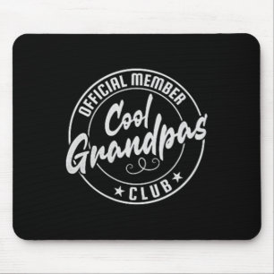 Cool Grandpas Club Official Member Vintage Mouse Mat
