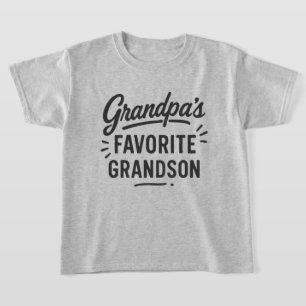 Cool Grandpa's favorite Grandson word art  T-Shirt
