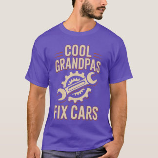 Cool Grandpas Fi Cars Funny Car Mechanic friend T-Shirt