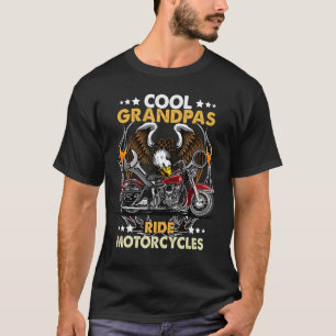Cool Grandpas Ride Motorcycles Vintage Biker Grand T-Shirt