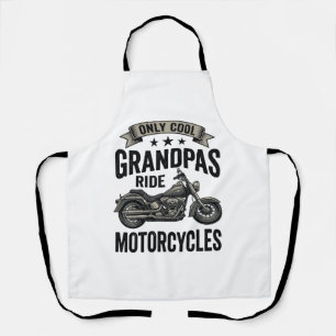 Cool Grandpas Ride Motorcycles Vintage Biker Shirt Apron