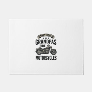 Cool Grandpas Ride Motorcycles Vintage Biker Shirt Doormat