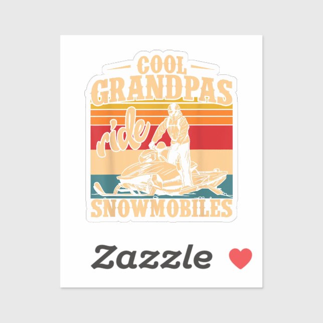Cool Grandpas rides Snowmobiles Snowmobile Snowmob (Sheet)