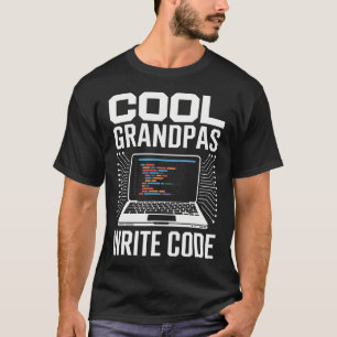 Cool Grandpas Write Code Funny Programmer Coding T-Shirt
