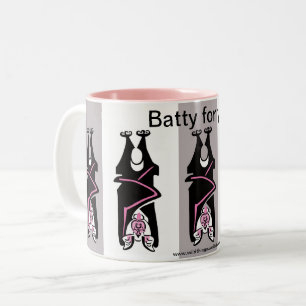 Cool - Graphic - BATTY for you -  Two-Tone Coffee Mug
