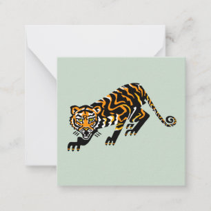  Cool graphic bigcat - TIGER - Animal lover - Card