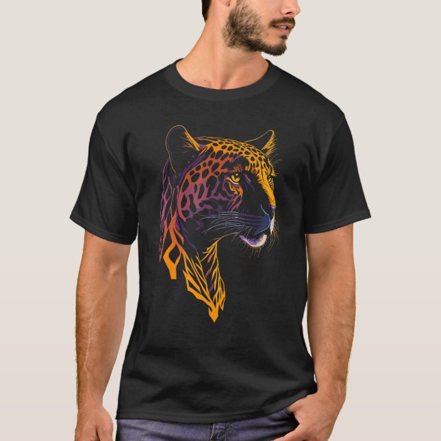 Cool Graphic Jaguar   Panthera onca Familly Matchi T-Shirt (Front)