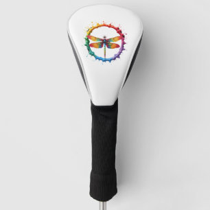 Cool Graphic Tie Dye Sunglasses Dragonfly Illustra Golf Head Cover