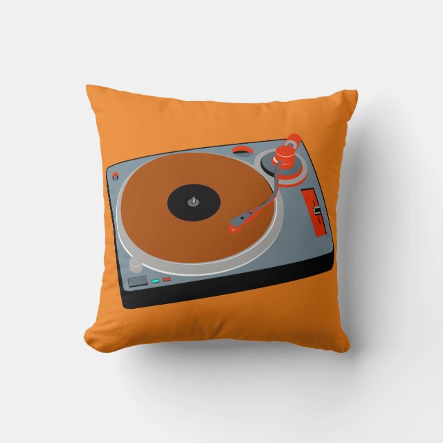 Cool Graphic Turntable No. 3 Pillow (Front)