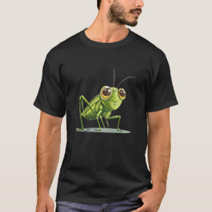 Cool Grasshopper Insect for a Playful Day T-Shirt