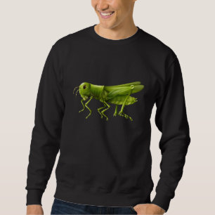 Cool Grasshopper  Nature Entomology Insect Sweatshirt