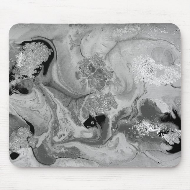 Cool Gray Marble Texture  Mouse Mat (Front)