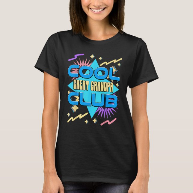 Cool Great Grandpa Club  Great Grandpa Humor T-Shirt (Front)