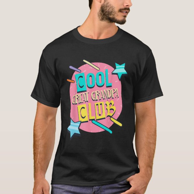 Cool Great Grandpa Club  Great Grandpa Humor T-Shirt (Front)