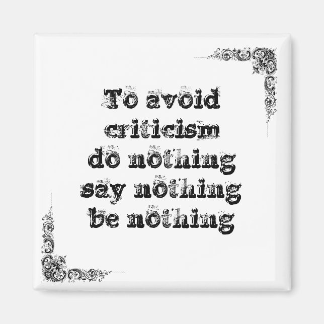 Cool great simple wisdom philosophy tao sentence magnet (Front)