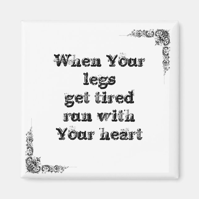 Cool great simple wisdom philosophy tao sentence magnet (Front)