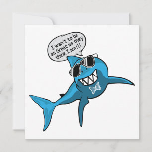 Cool Great White Shark Card