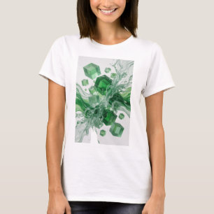 Cool Green ABSTRACT ART Design T-Shirt