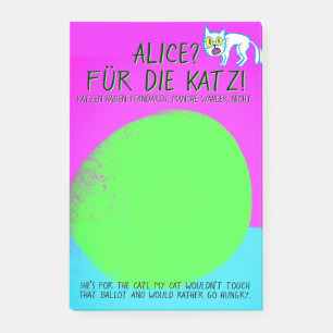 Cool Green Alice für die Katz' Post-it Notes