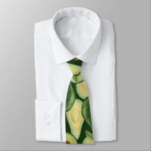 Cool Green Avocado Pattern  Tie