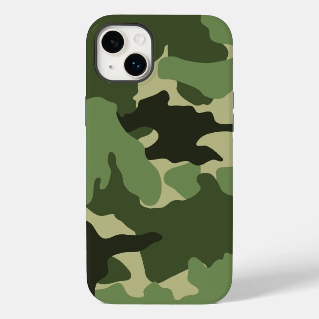 Cool Green Camo Pattern Background Manly Military Case-Mate iPhone Case (Back)