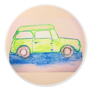 Cool Green Car Ceramic Knob