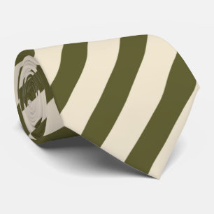 cool green cream stripe pattern  tie