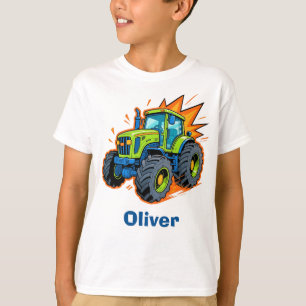Cool Green Farm Tractor T-Shirt