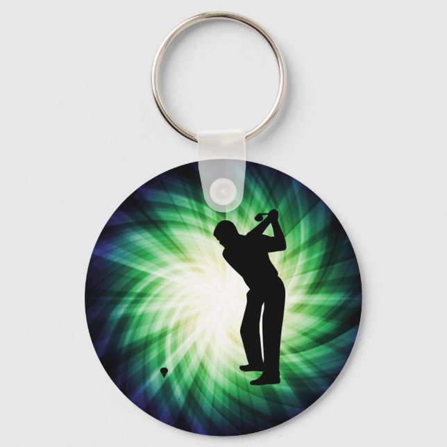 Cool Green Golf Key Ring (Front)