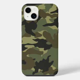Cool Green Khaki Camo Camouflage Pattern iPhone 14 Plus Case